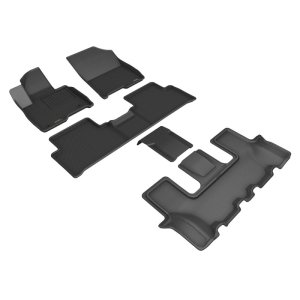 Kia Sorento Floor Mat Set - 3D MAXpider - KAGU - Black - `22-`23